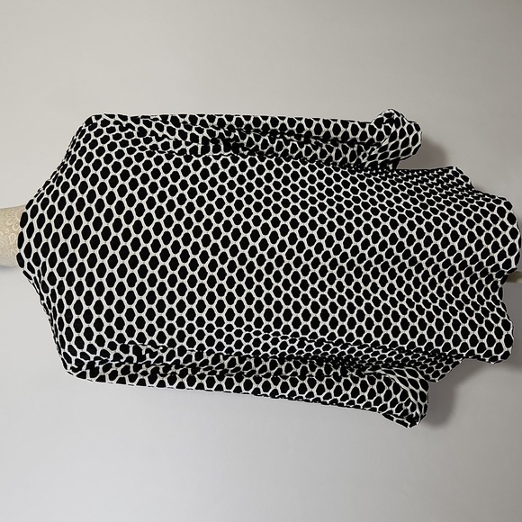 Joseph Ribkoff Black White Geometric Asymmetric Textured Jacket Women’s Size 8 - Picture 12 of 16